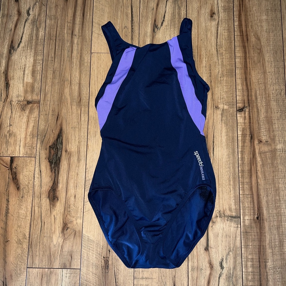 blue speedo one piece